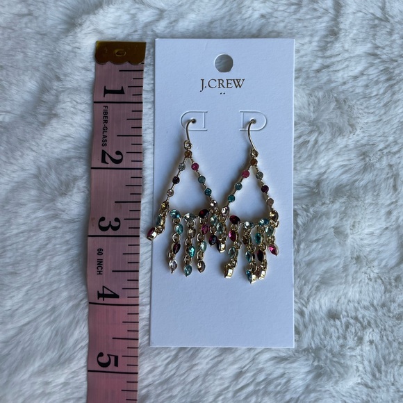 J.Crew Crystal dangly statement earrings - Picture 6 of 8